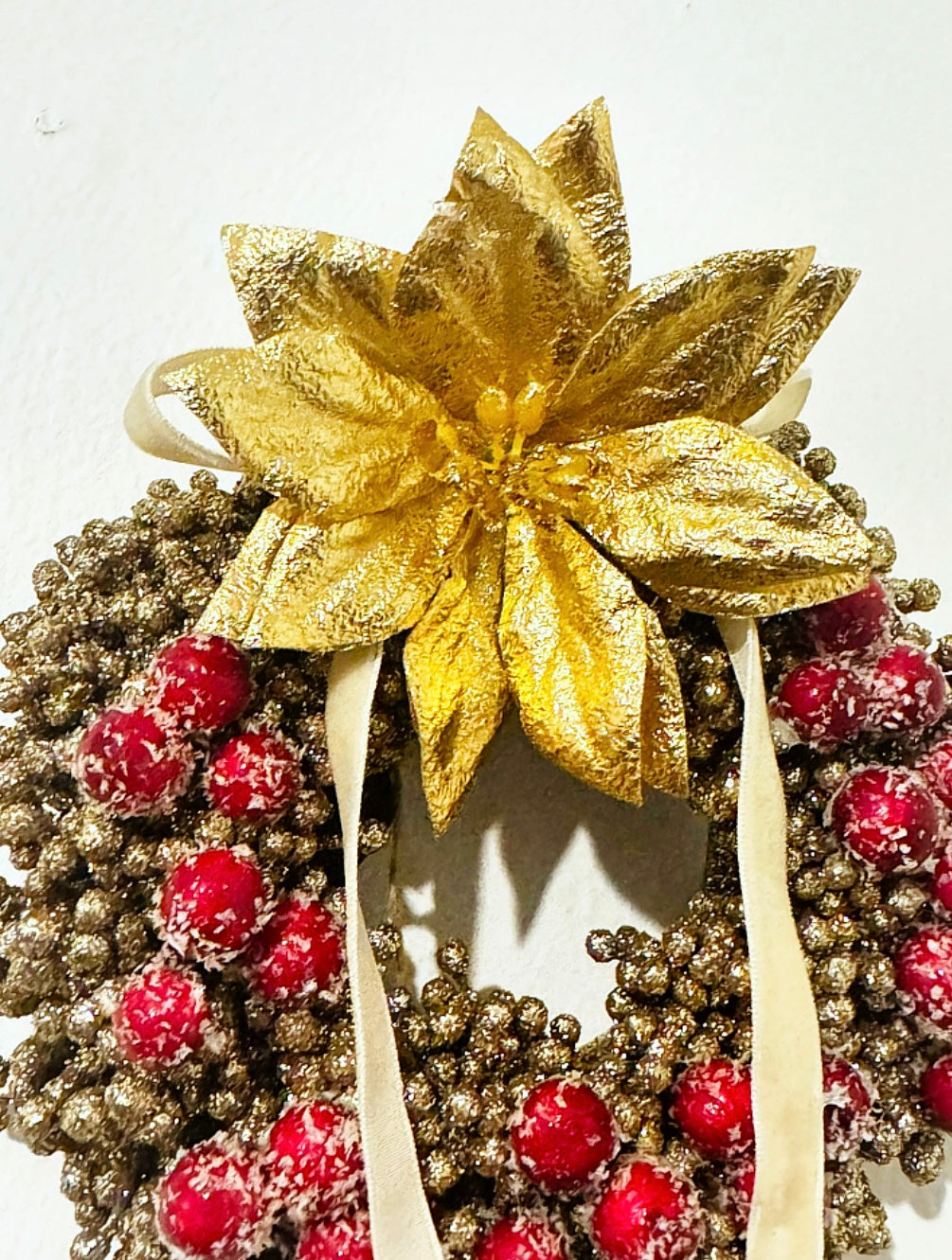 Frosted Cranberry Mini Hand Crafted Wreath