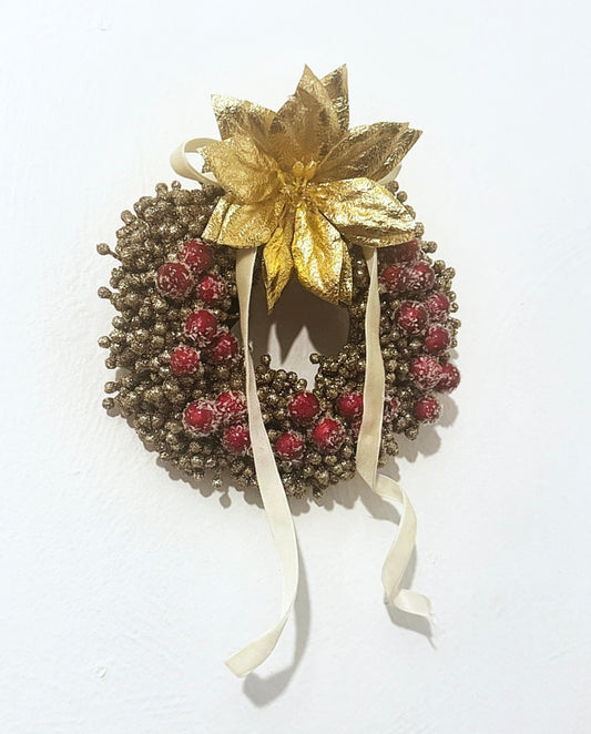 Frosted Cranberry Mini Hand Crafted Wreath
