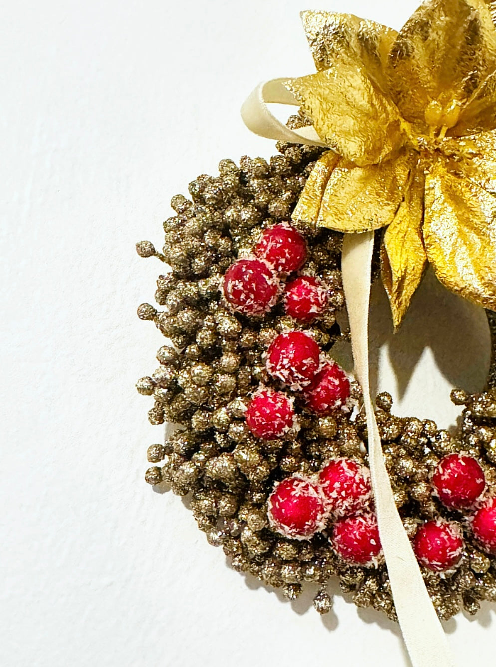 Frosted Cranberry Mini Hand Crafted Wreath